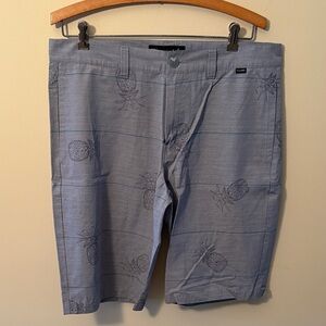 Travis Mathew Light Gray Shorts with Subtle Print